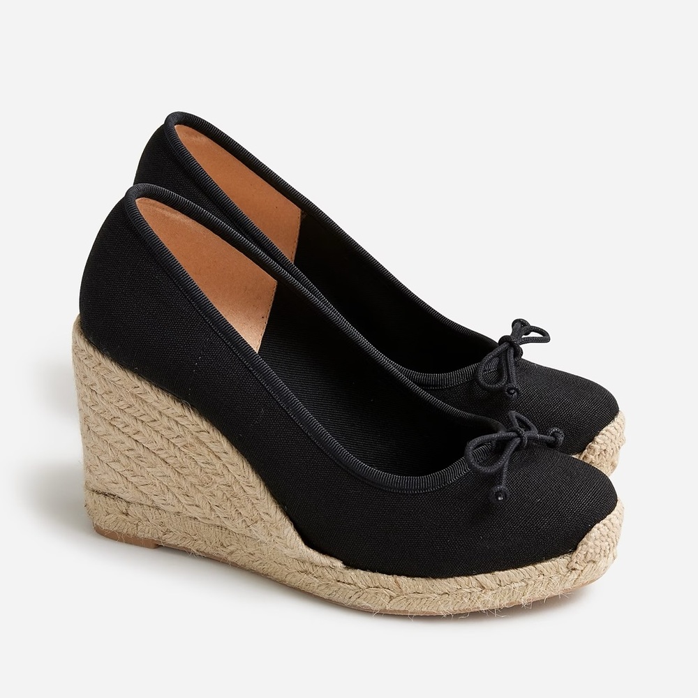 J.Crew Seville made-in-Spain espadrille wedges BT393